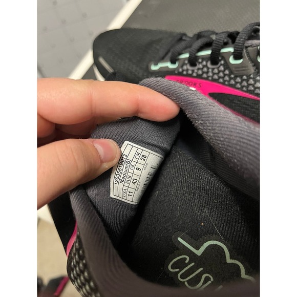 Brooks Ghost 14‎ Womens Running shoes size 11 Black Yucca - Picture 8 of 8